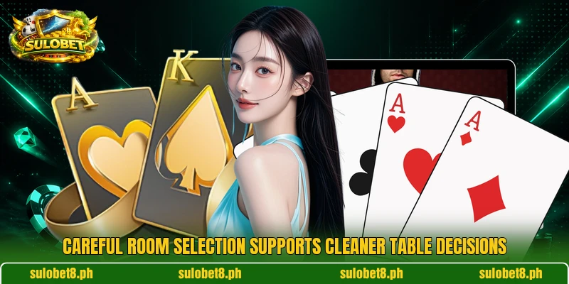 Careful room selection supports cleaner table decisions