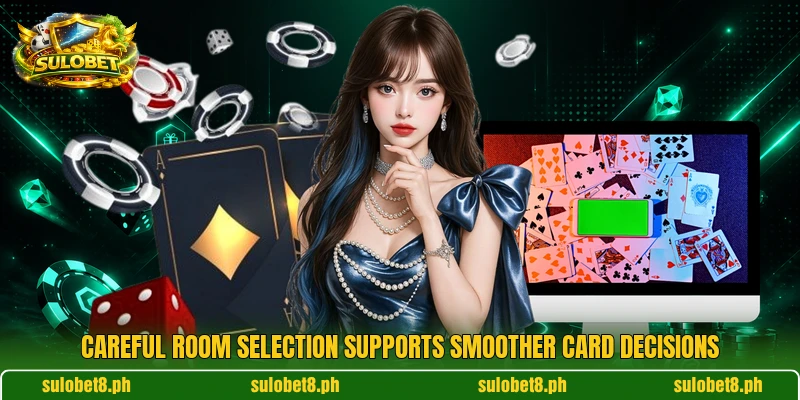 Careful room selection supports smoother card decisions Careful room selection supports smoother card decisions