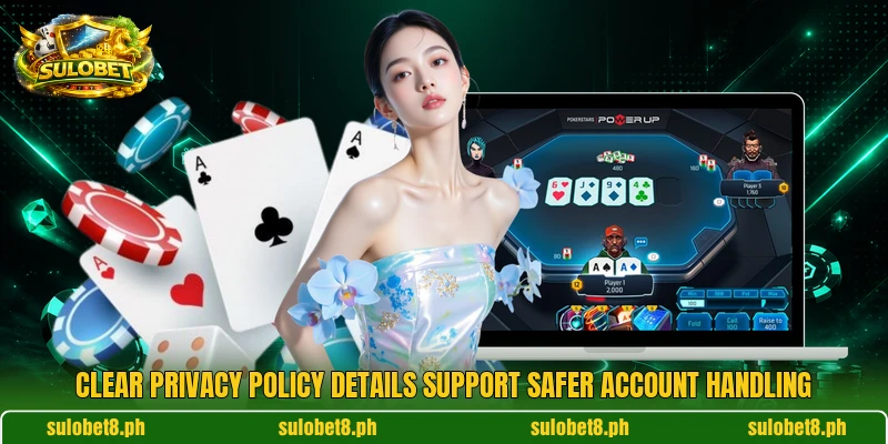 Clear privacy policy details support safer account handling Clear privacy policy details support safer account handling