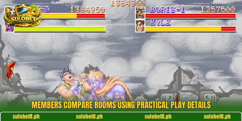Members compare rooms using practical play details Members compare rooms using practical play details