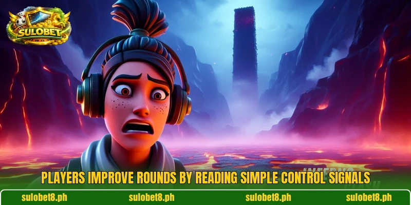 Players improve rounds by reading simple control signals Players improve rounds by reading simple control signals