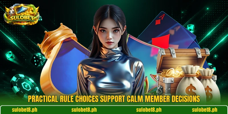 Practical rule choices support calm member decisions Practical rule choices support calm member decisions