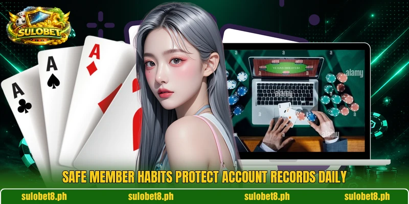 Safe member habits protect account records daily Safe member habits protect account records daily