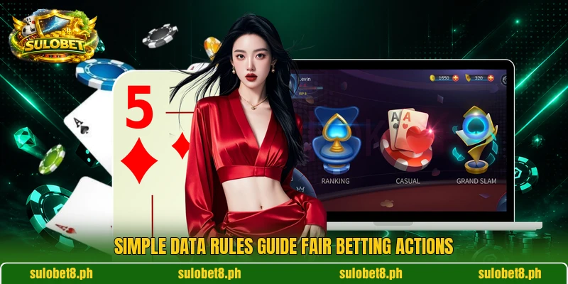 Simple data rules guide fair betting actions Simple data rules guide fair betting actions